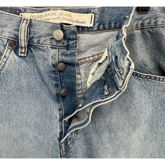 Diesel Y2K Keetar Jeans Mens 32 Blue Denim Button Fly Straight Italy Streetwear - Picture 2 of 16